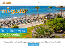 Tablet Screenshot of mi-gusto.com